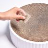 18-Inch Extra Large Cat Scratching Board - Replaceable Paper Core, Round Nest Design for Cozy Cat Naps