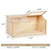 Middle Transparent Wooden Hamster Cage;  Small Animal Habitat Hutch for Large Siberian Hamster; Gerbils; Little Rabbits;  Natural